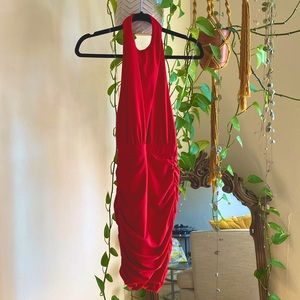 Tiger Mist Red “Not Your Girl” bodycon mini dress